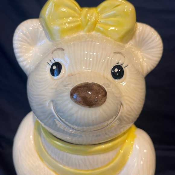 Vintage Metlox Ballerina Bear Cookie Jar - Picture 3 of 10